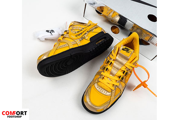 Nike Air Rubber Dunk Off-White University Gold - Comfort Footshop